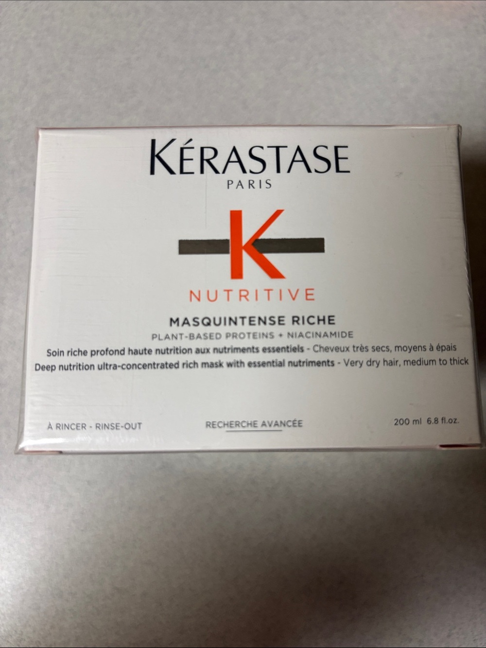 BNIB Kérastase Nutritive Masquintense Riche NOURISHING HAIR MASK